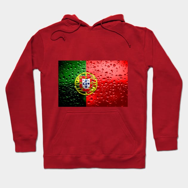 Flag of Portugual - Raindrops Hoodie by DrPen